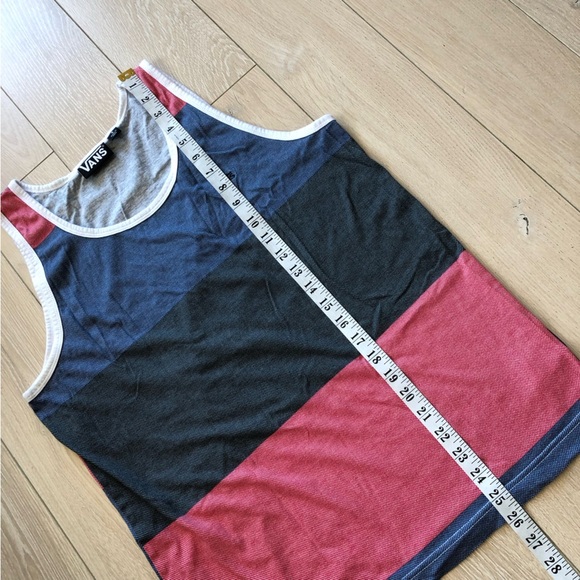Vans Multicolor Striped Tank Top in Blue & Red Men’s Size S - Picture 3 of 10